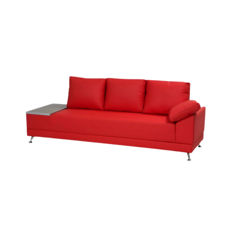 Sofá confortable Madera de pino solida de 21 mm. de primera calidad rafia entretejida al bastidor para mayor firmeza estructura ligada con bandastic #5 entrelazado patas cromada Aura Muebles modelo ANKARA-3P
