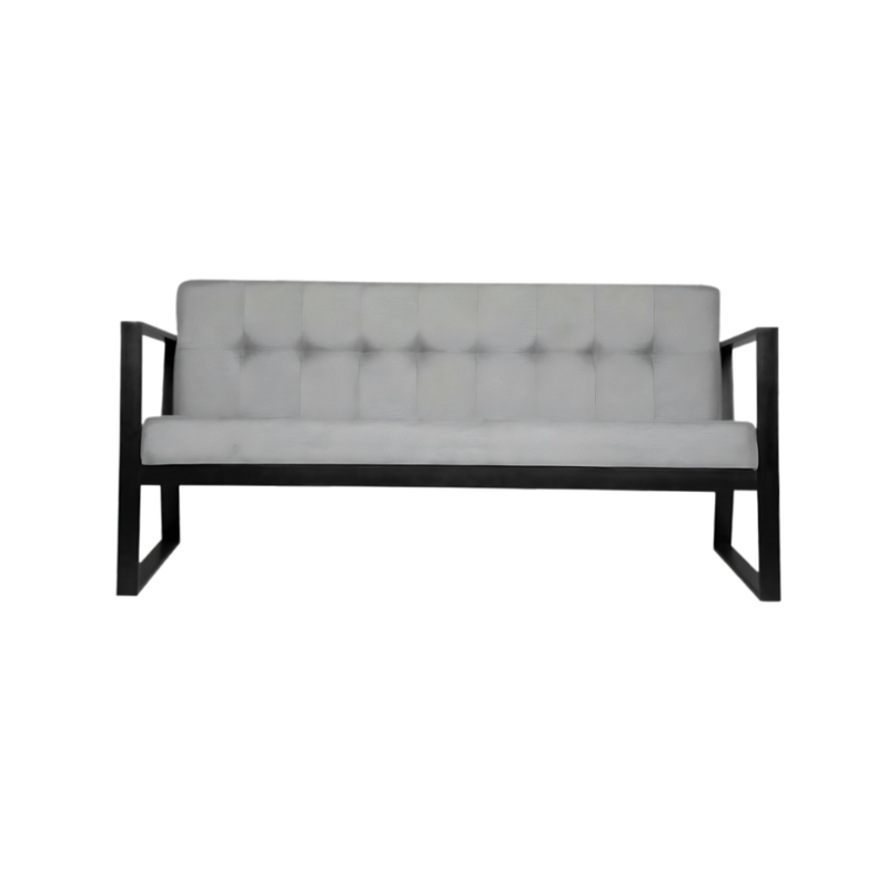 Sofá confortable Madera de pino solida de 21 mm. de primera calidad rafia entretejida al bastidor para mayor firmeza estructura ligada con bandastic #5 entrelazado Aura Muebles modelo BERLIN