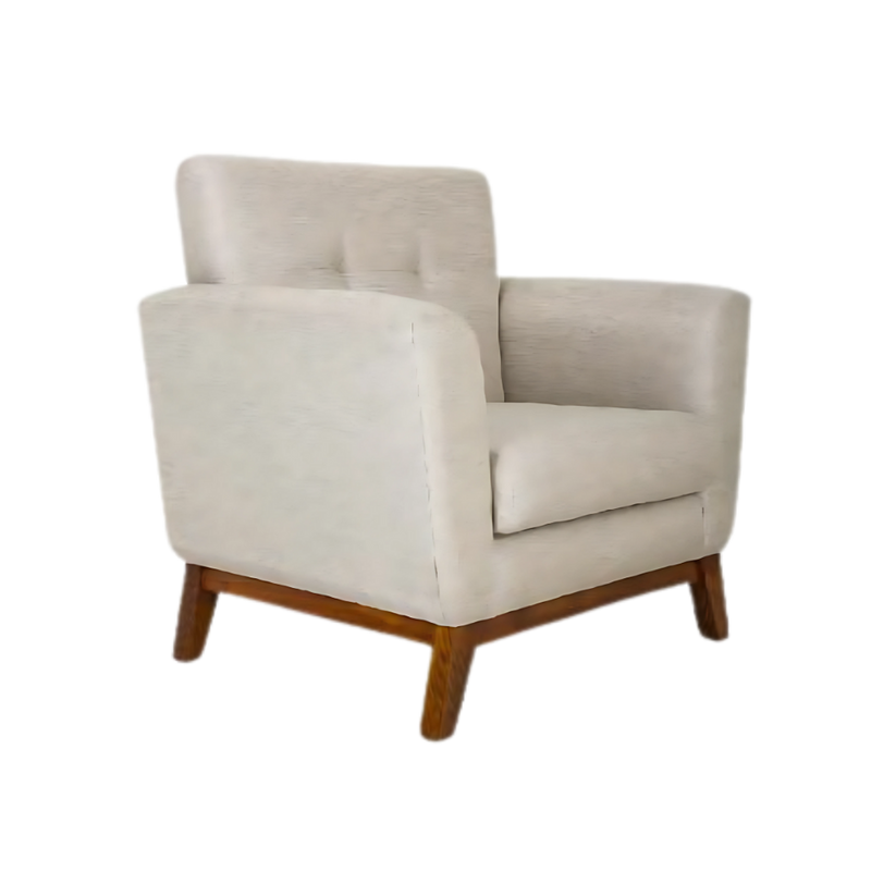 Sofá confortable Madera de pino solida de 21 mm. de primera calidad rafia entretejida al bastidor para mayor firmeza estructura ligada con bandastic #5 entrelazado patas de madera de pino Aura Muebles modelo LYON