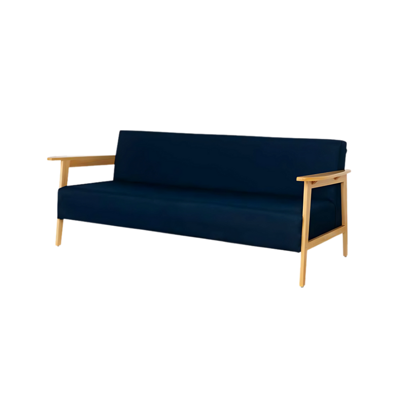 Sofá confortable Estructura en madera de pino solida de 21 mm. de primera calidad rafia entretejida al bastidor para mayor firmeza estructura ligada con bandastic #5 entrelazado brazos en madera de pino con inserto para fijación con tornillo de ¼ Aura Muebles modelo MARRUECOS