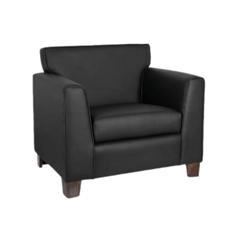 Sofá confortable Estructura de madera de pino solida de 21 mm. rafia entretejida al bastidor para mayor firmeza estructura ligada con bandastic #5 entrelazado patas de madera de pino parte baja terminada en bonfort Respaldo y asiento tapizados en variedad de colores (consultar catalogo tapices) Aura Muebles modelo MONACO- 1P