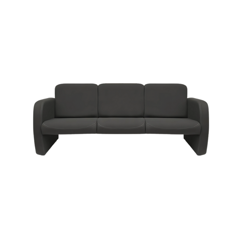 Sofá confortable Armazón de madera de pino sólido de 1″ de espesor Regatones de plástico acojinamiento en poliuretano flexible con aislante térmico Aura Muebles modelo TENERIFE