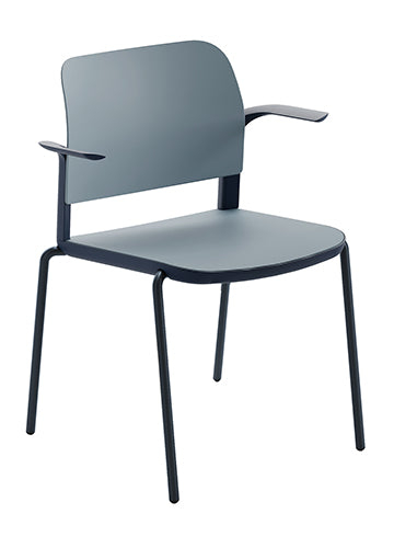 Silla de visita modelo CIAO OHV-11B lateral Aura Muebles