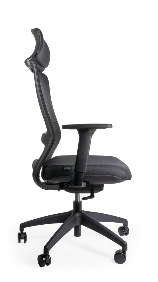 Silla ejecutiva modelo GLOVE OHE-505 lateral Aura Muebles