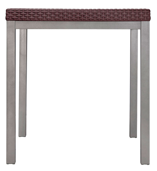 La mesa cuadrada Russ OHM‑7022‑D2 &nbsp;es versátil apta para uso interior y exterior. Con estructura de aluminio anodizado y cubierta en polipropileno imitación rattán, destaca por su estética moderna, durabilidad frente a la intemperie y diseño ergonómico.