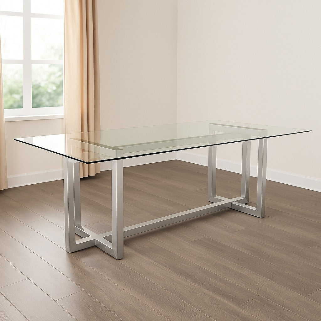 Mesa de Juntas cubierta de cristal MEJ02 ambientada