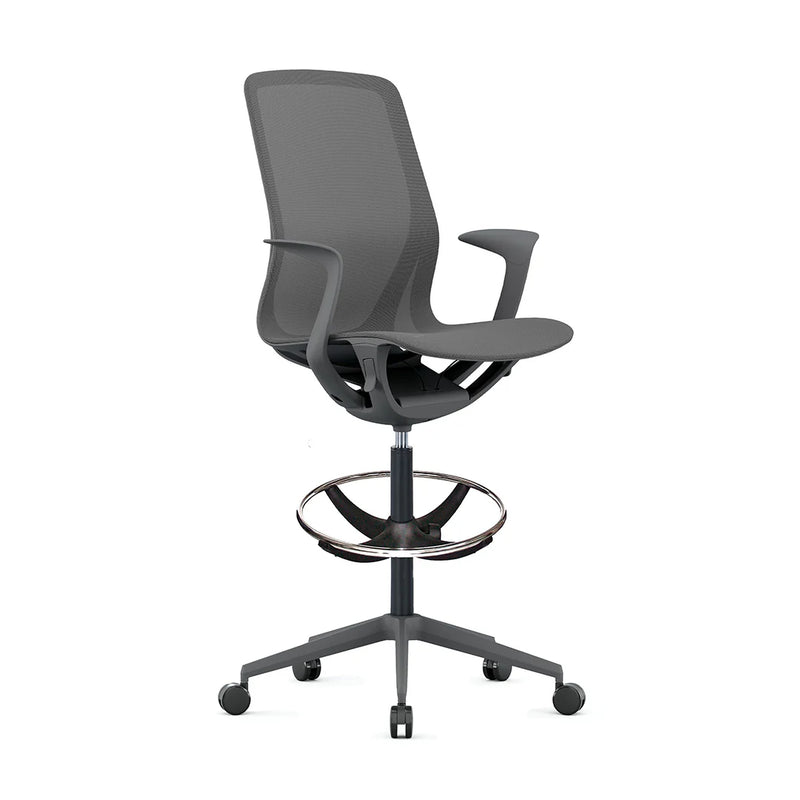 Silla ejecutiva modelo NET OHE-503 Coral KitCajero lateral Aura Muebles