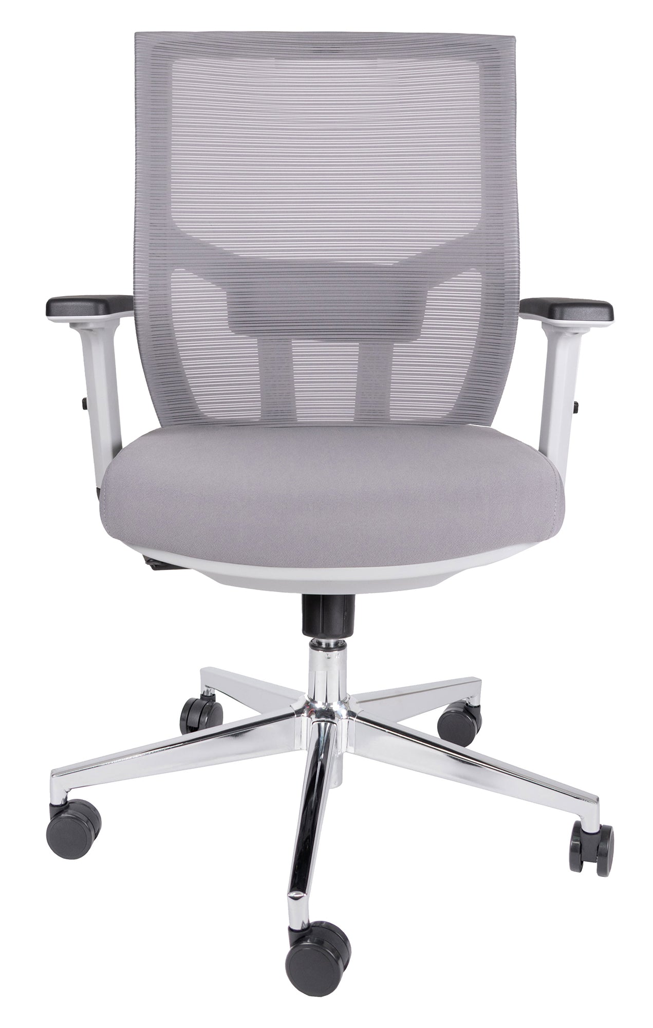Silla ejecutiva de frente OHE-703 gris Aura Muebles