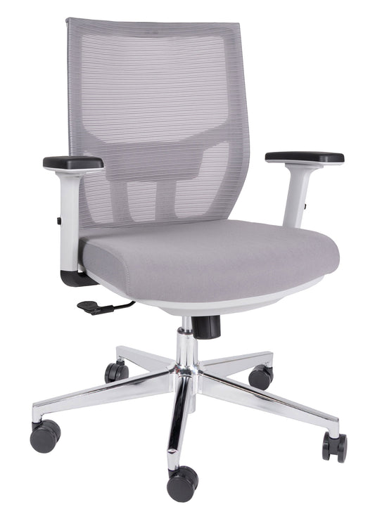 Silla ejecutiva de frente OHE-703gris de perfil