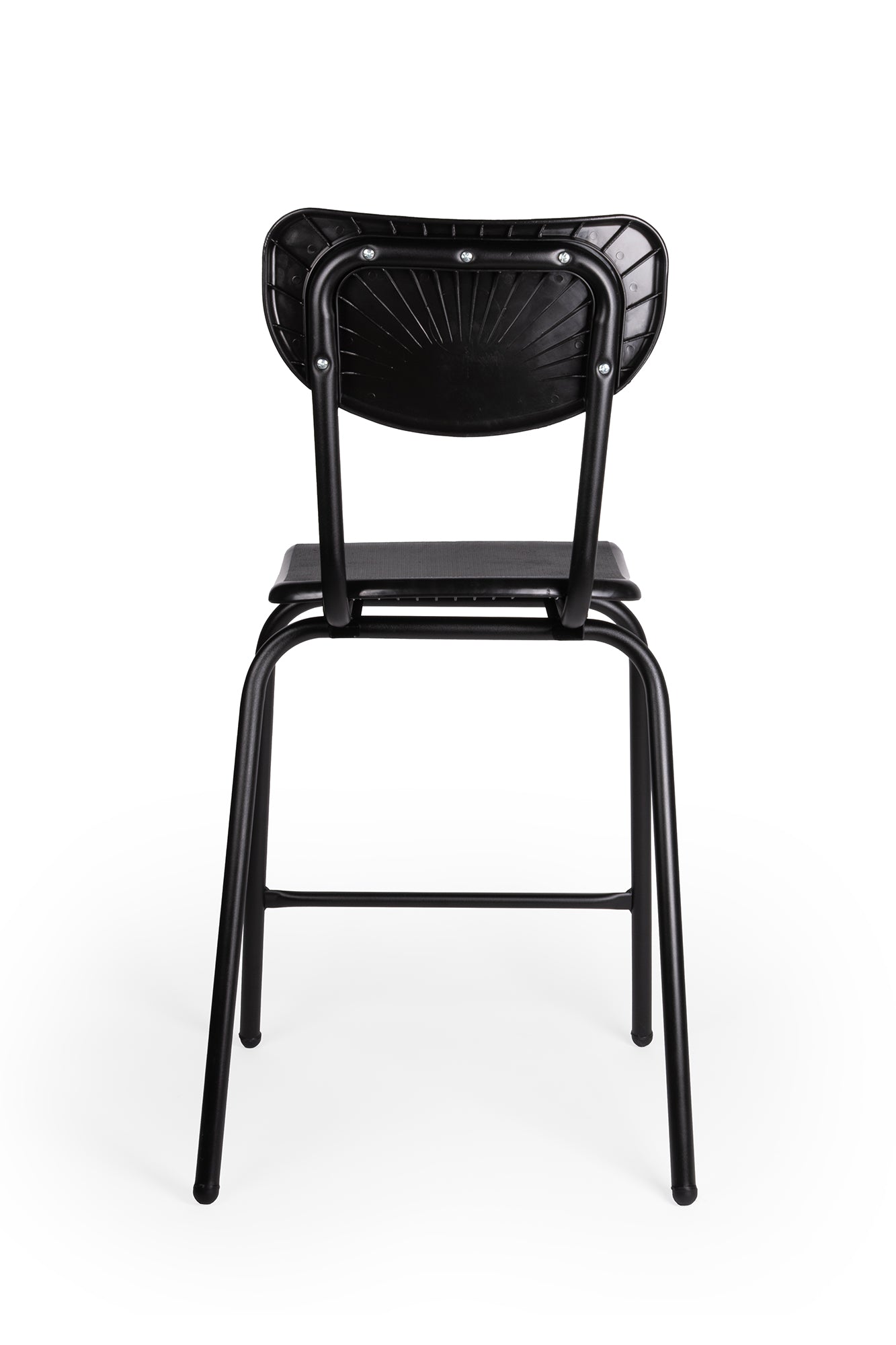 Silla de visita OLIVER OHV-141 de Aura Muebles, diseñada con una estructura tubular resistente y un cómodo asiento en copolimero. Ideal para cualquier espacio, soporta hasta 120 Kgs y cuenta con un acabado antiderrapante. 