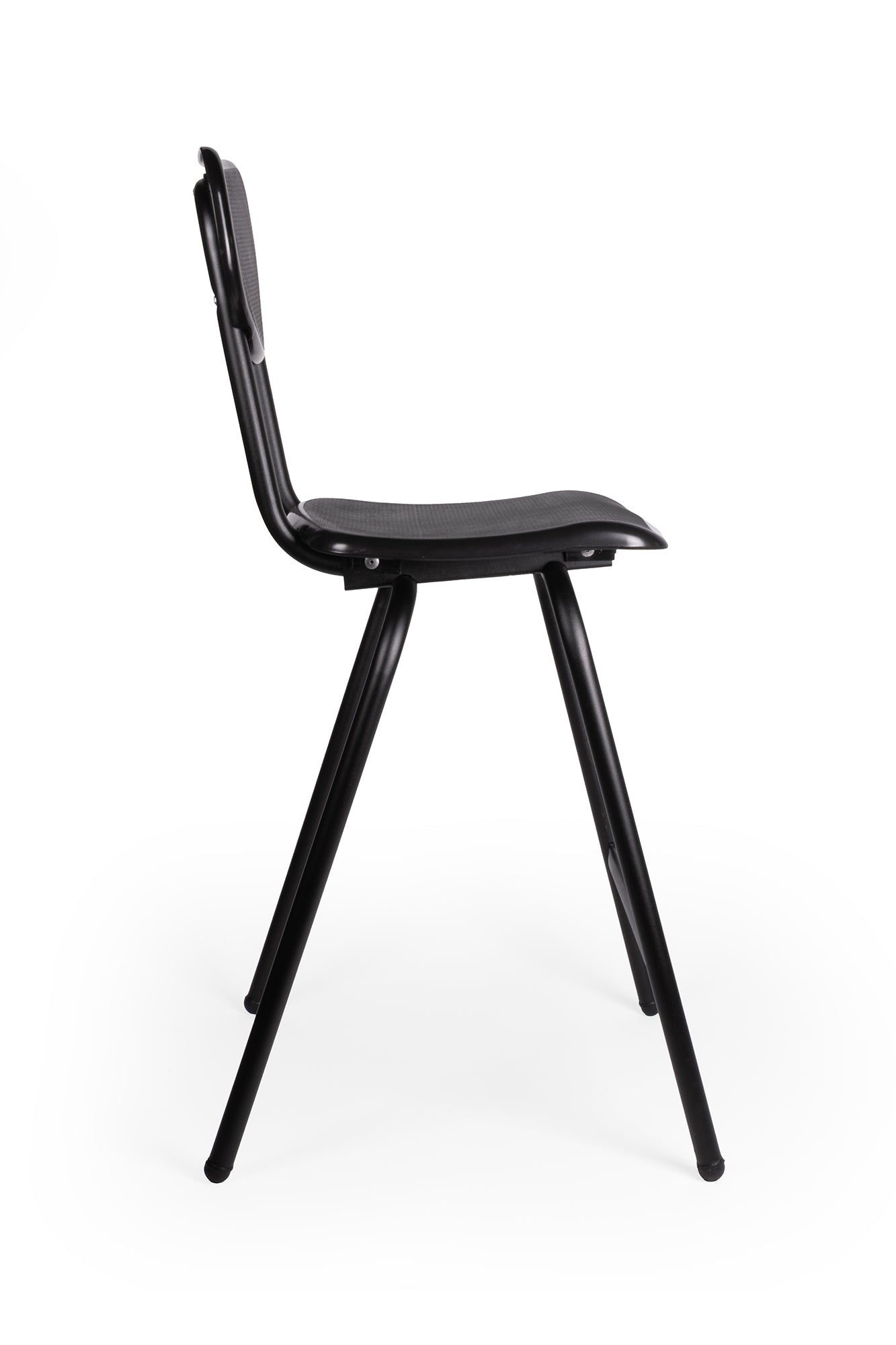 Silla de visita OLIVER OHV-141 de Aura Muebles, diseñada con una estructura tubular resistente y un cómodo asiento en copolimero. Ideal para cualquier espacio, soporta hasta 120 Kgs y cuenta con un acabado antiderrapante. 