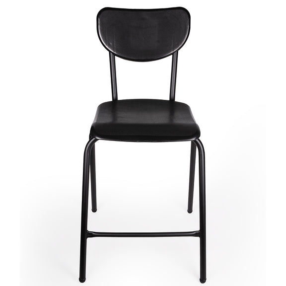Silla de visita OLIVER OHV-141 de Aura Muebles, diseñada con una estructura tubular resistente y un cómodo asiento en copolimero. Ideal para cualquier espacio, soporta hasta 120 Kgs y cuenta con un acabado antiderrapante. 