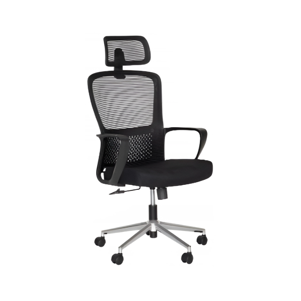 La silla ejecutiva LK-20CC de Aura Muebles combina ergonomía, estilo y resistencia, perfecta para oficinas que buscan confort y productividad en su mobiliario.