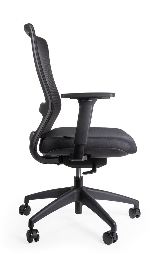Silla ejecutiva modelo WICKER OHE-139 lateral Aura Muebles
