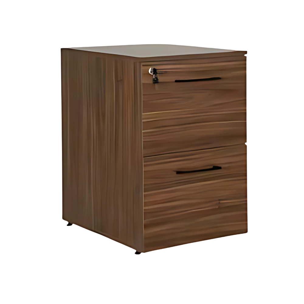 Descubre el archivero de melamina de 2 gavetas modelo AP-2 de Aura Muebles en Guadalajara, ideal para organizar documentos en tu oficina o hogar con un diseño compacto.