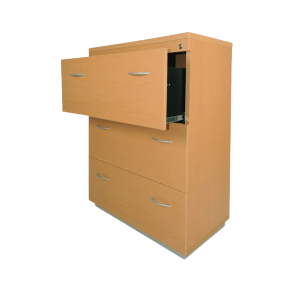 El archivero de melamina horizontal modelo AH-3G es ideal para organizar tus documentos de manera eficiente. Fabricado con materiales de alta calidad, este archivero resistente y duradero te ayudará a aprovechar al máximo tu espacio de trabajo. Descubre más en Aura Muebles.