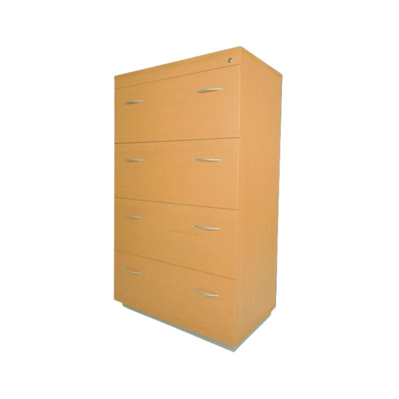 El archivero de melamina horizontal de 4 gavetas modelo AH-4G de Aura Muebles es la solución ideal para mantener tus documentos organizados y protegidos. Con un diseño elegante y resistente, podrás acceder fácilmente a tus archivos y ahorrar espacio en tu oficina. 