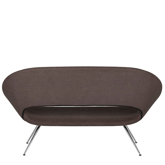 Sillon de Visita modelo Bakkone de Aura Muebles detrás color café