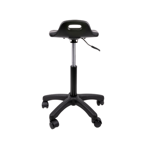 Encuentra el banco para oficina perfecto en Aura Muebles. El banco alto industrial modelo HEAVY DUTY LINE OHI-49 con aro cromado ofrece resistencia y durabilidad, y su diseño ergonómico brinda comodidad.