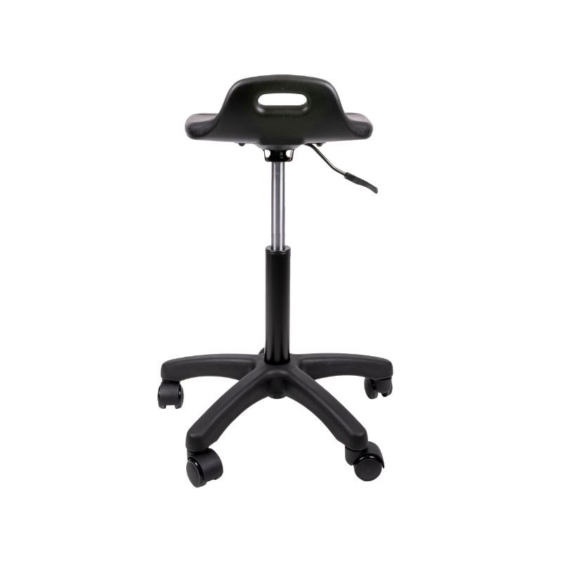 Encuentra el banco para oficina perfecto en Aura Muebles. El banco alto industrial modelo HEAVY DUTY LINE OHI-49 con aro cromado ofrece resistencia y durabilidad, y su diseño ergonómico brinda comodidad.
