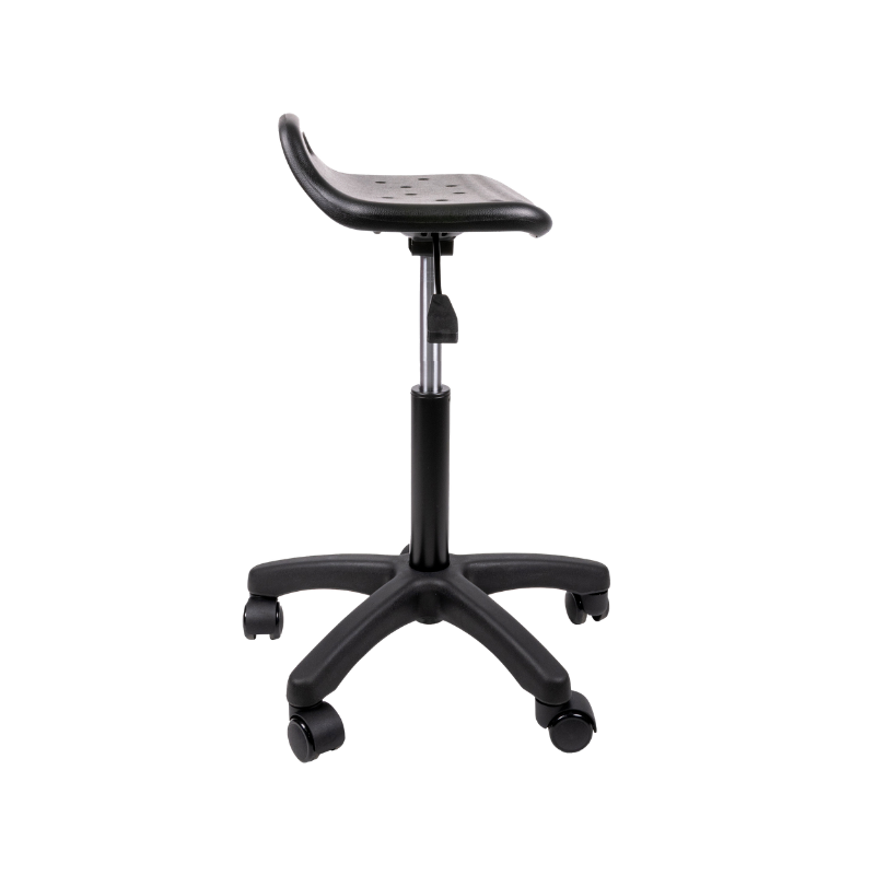 Encuentra el banco para oficina perfecto en Aura Muebles. El banco alto industrial modelo HEAVY DUTY LINE OHI-49 con aro cromado ofrece resistencia y durabilidad, y su diseño ergonómico brinda comodidad.