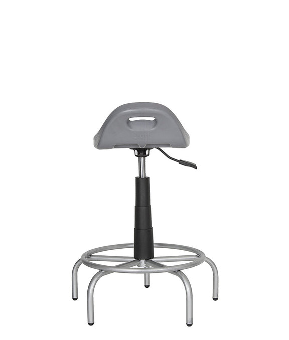 Banco alto SPIDER ideal para laboratorio en color gris.