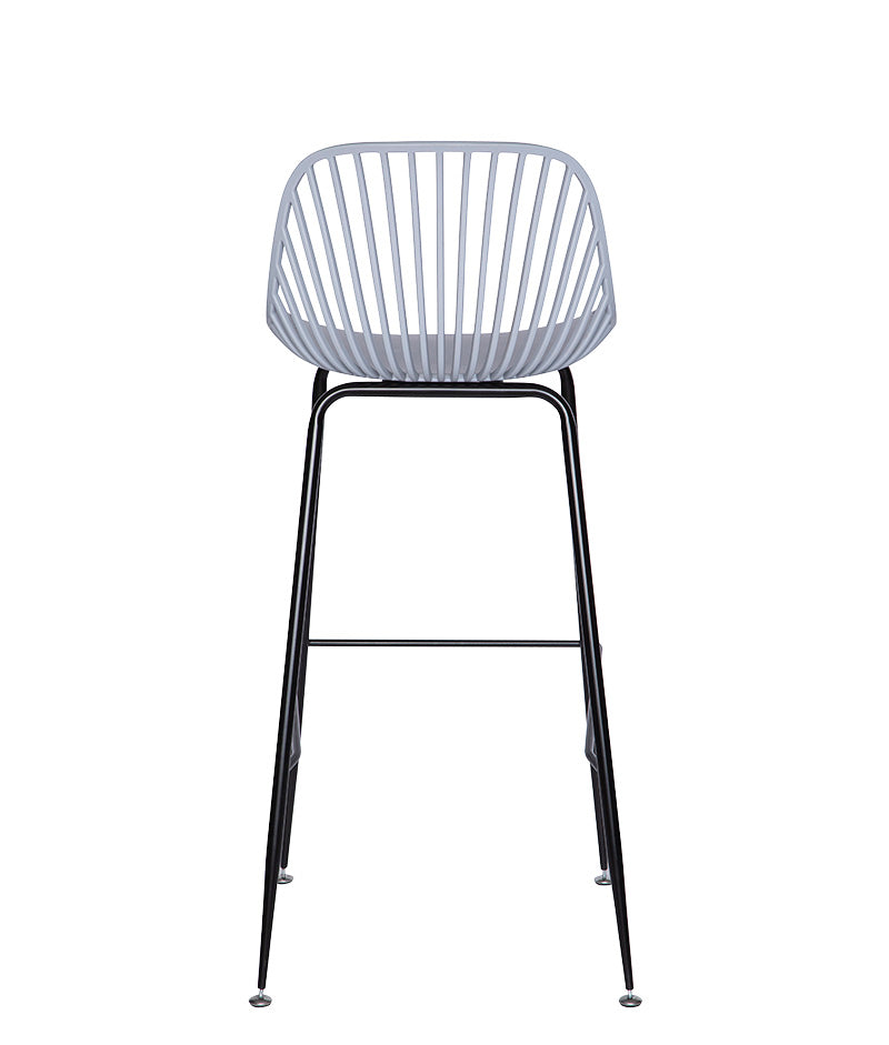 Vista trasera del banco medio color gris modelo PL-70.