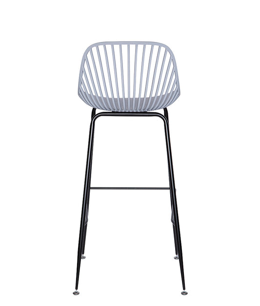 Vista trasera del banco medio color gris modelo PL-70.