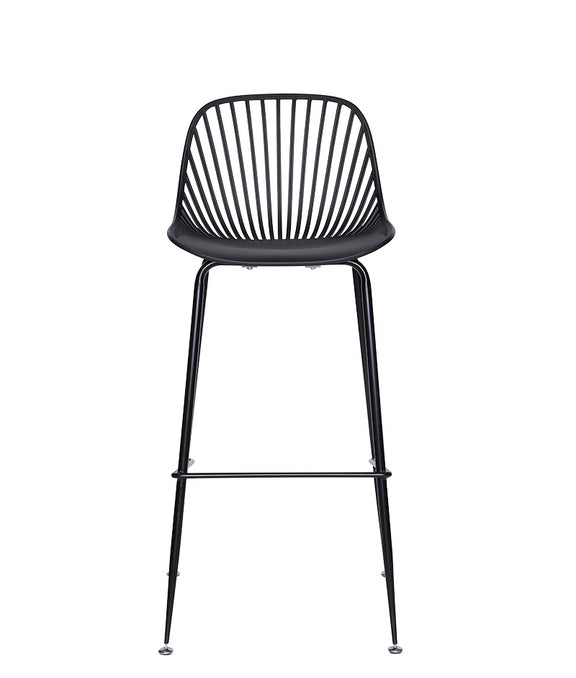 Banco medio color negro PL-70 NE visto de frente