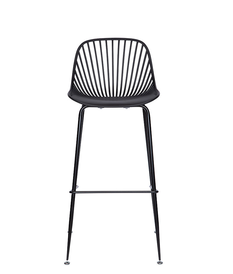 Banco medio color negro PL-70 NE visto de frente