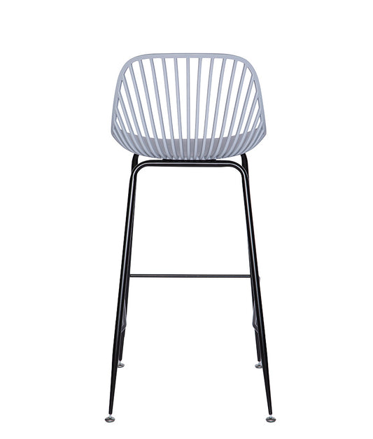 Banco medio gris modelo PL-70MD GR visto desde atrás