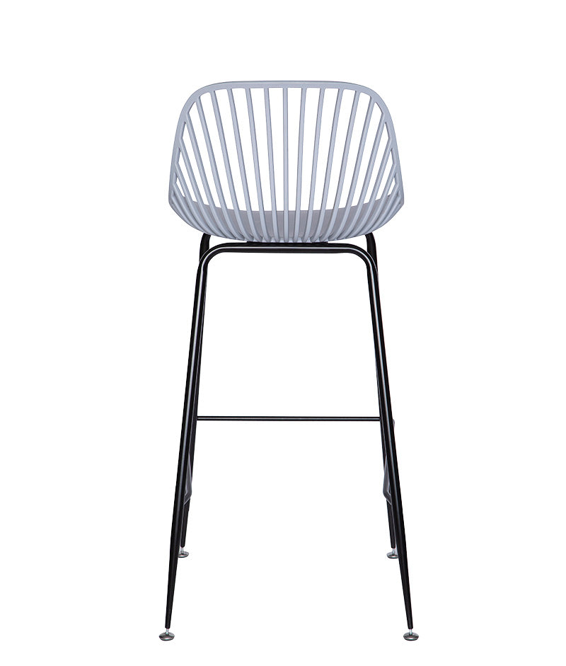 Banco medio gris modelo PL-70MD GR visto desde atrás