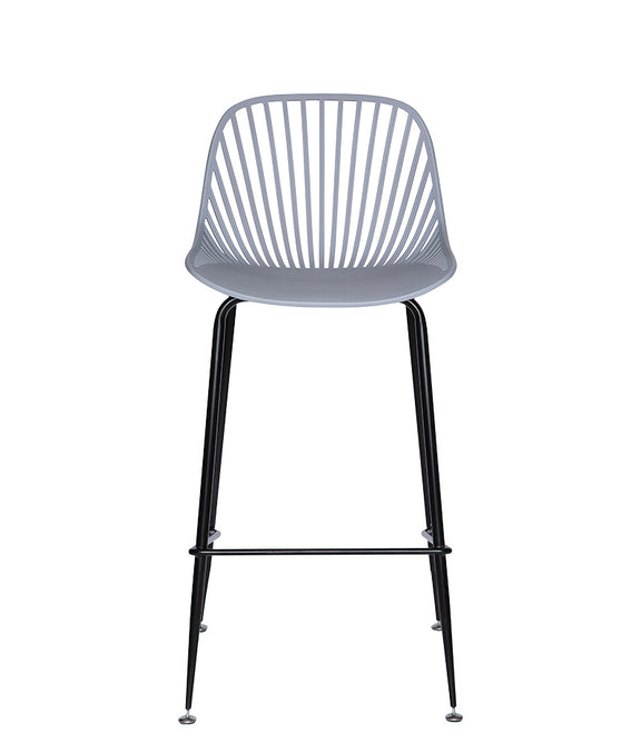 Banco medio gris PL-70MD GR con vista frontal