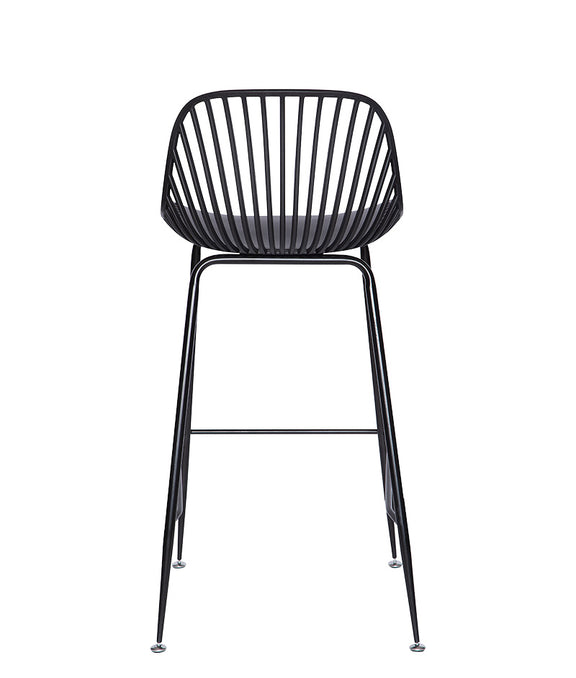 Vista trasera del banco medio negro modelo PL-70MD