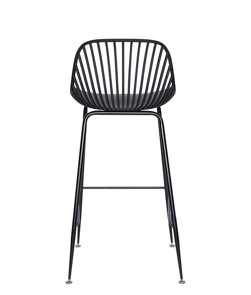 Vista trasera del banco medio negro modelo PL-70MD