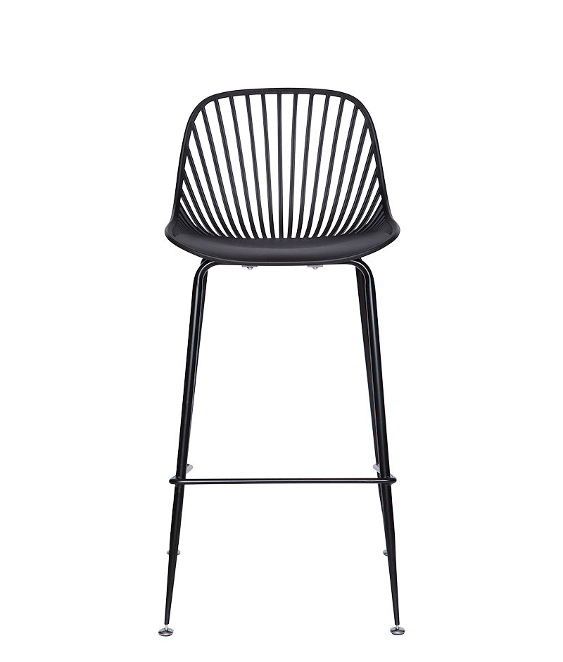 Vista frontal del banco medio negro modelo PL-70MD