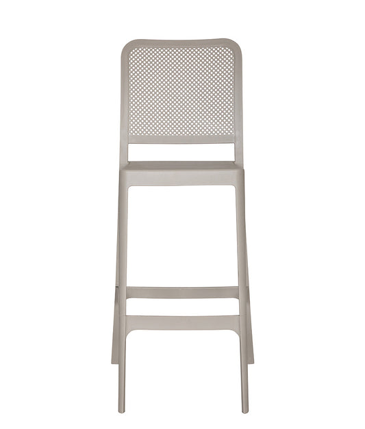 Banco para exterior modelo AR-401C color arena visto en ángulo frontal.