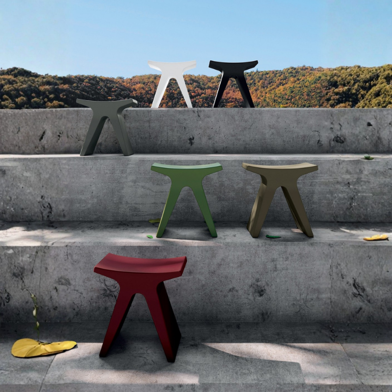 Banco multifuncional PIGRECO de diseño moderno en diferentes colores para interior y exterior