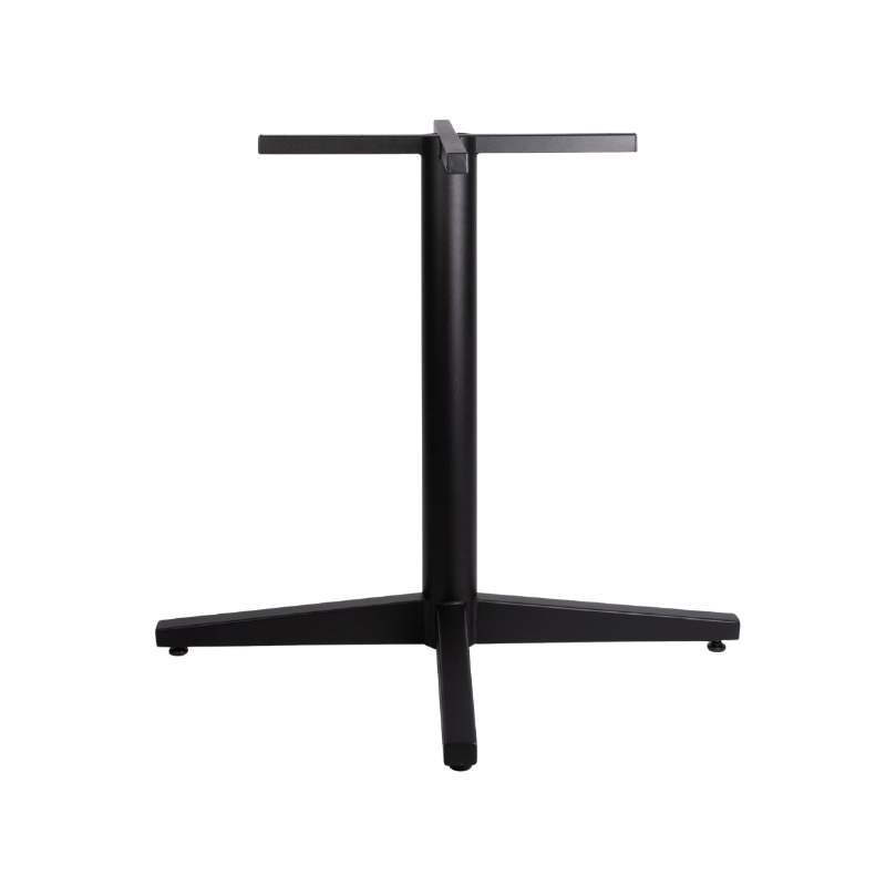 El Pedestal 300-BL es una base robusta y elegante en acero negro, diseñada para soportar mesas circulares de hasta 120 cm de diámetro