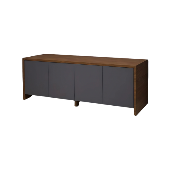 Descubre la elegante credenza de melamina ATENEA de Aura Muebles. Ideal para oficinas y hogares, esta credenza ofrece funcionalidad y estilo con su estructura resistente y acabado moderno.