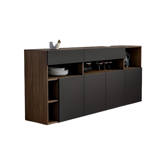 Descubre la elegante credenza de melamina DIONISIO de Aura Muebles. Ideal para organizar y embellecer tus espacios, esta credenza de alta calidad ofrece un amplio espacio de almacenamiento.