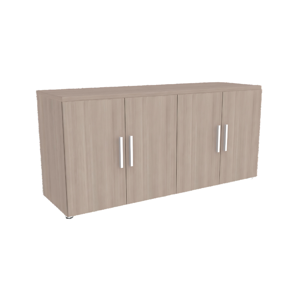 Credenza 4 puertas, con chapas de seguridad y 2 entrepaños interiores Aura Muebles modelo AFRODITA