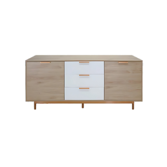 Credenza con 2 puertas y 3 cajoneras fabricada en melamina varios colores Aura Muebles modelo MICR-02