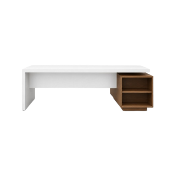 Cree un espacio de trabajo eficiente y elegante con el Escritorio Ejecutivo LAILA EEJ16 de Aura Muebles en Guadalajara. Con su diseño de muebles moderno y un amplio espacio de almacenamiento.