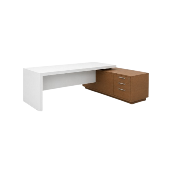 Cree un espacio de trabajo eficiente y elegante con el Escritorio Ejecutivo LAILA EEJ16 de Aura Muebles en Guadalajara. Con su diseño de muebles moderno y un amplio espacio de almacenamiento.