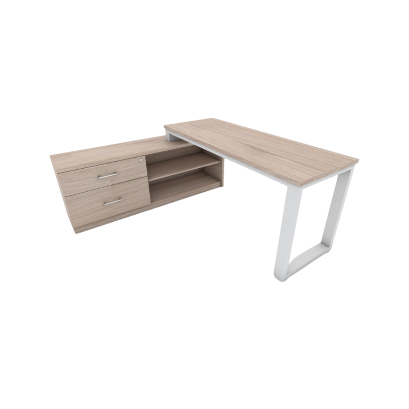 Descubre el escritorio secretarial modelo CE-140 de Aura Muebles, diseñado para brindarte eficiencia y comodidad en tu espacio de trabajo. Organízate mejor y realiza tus tareas con facilidad gracias a su amplia superficie de trabajo y diseño ergonómico. 