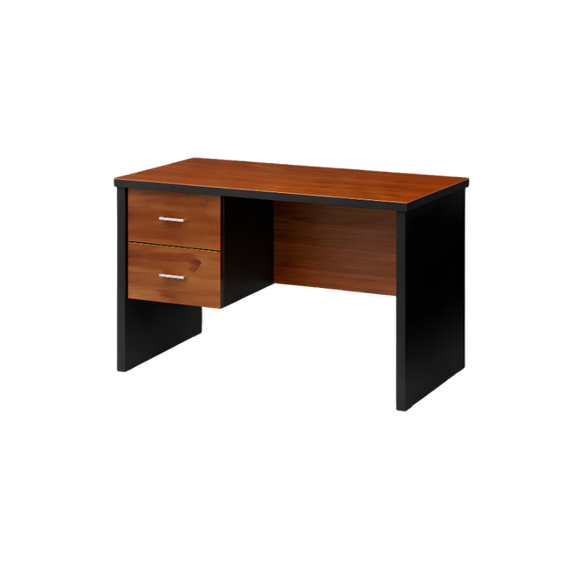 Escritorio secretarial fabricado en melamina doble cara de 28mm con cantos PVC termo fusionados Aura Muebles modelo ESEC12
