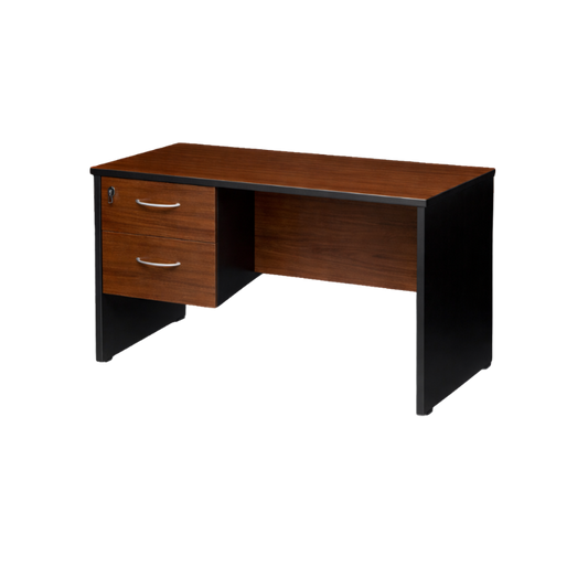 Descubre el elegante y eficiente escritorio secretarial modelo ESEC22 de Aura Muebles de Guadalajara. Con amplia superficie de trabajo y espacio de almacenamiento.