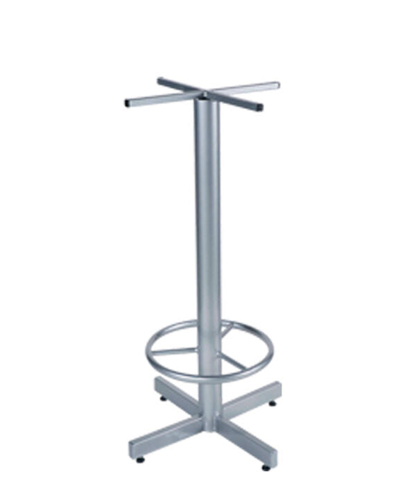 Estructura para mesa modelo AR-107 de acero con descansa pies para cubiertas de 60 cm