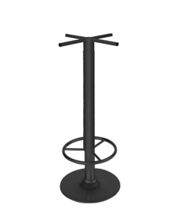 Estructura para mesa AR-109 con base de fundición y descansa pies